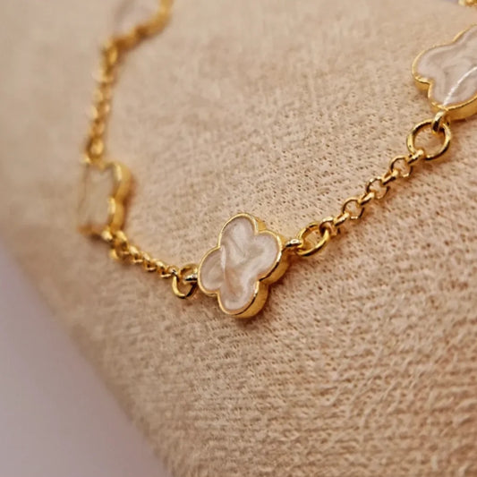 Ivory Clover Bracelet